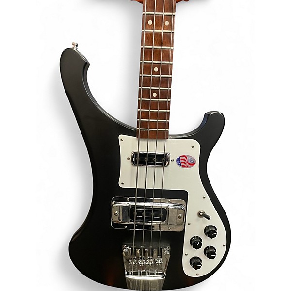 Used Rickenbacker 4003S Matte Black Glow Electric Bass Guitar