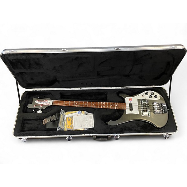 Used Rickenbacker 4003S Matte Black Glow Electric Bass Guitar