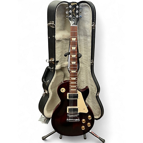 Used 2013 Gibson Les Paul Studio Crimson Red Trans Solid Body Electric Guitar