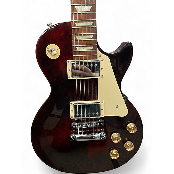 Used 2013 Gibson Les Paul Studio Crimson Red Trans Solid Body Electric Guitar