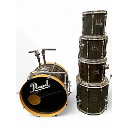 Used Pearl 5 Piece Export Pewter Stain Drum Kit