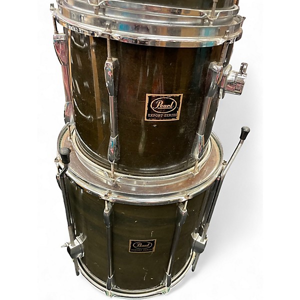 Used Pearl 5 Piece Export Pewter Stain Drum Kit