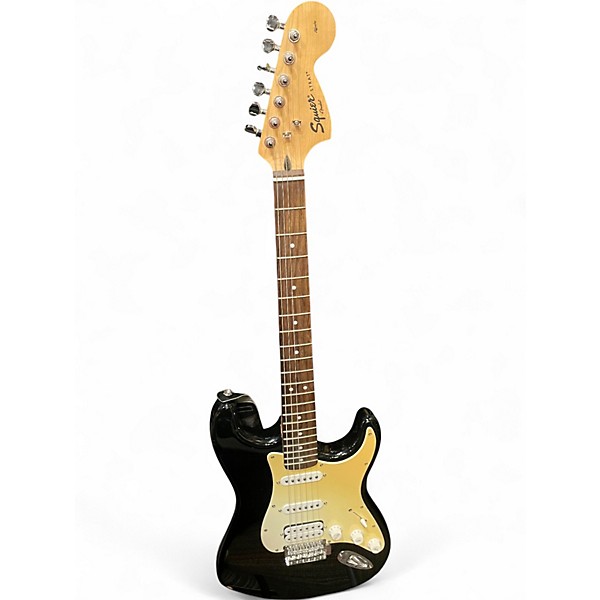 Used Squier Affinity Stratocaster Black Solid Body Electric Guitar