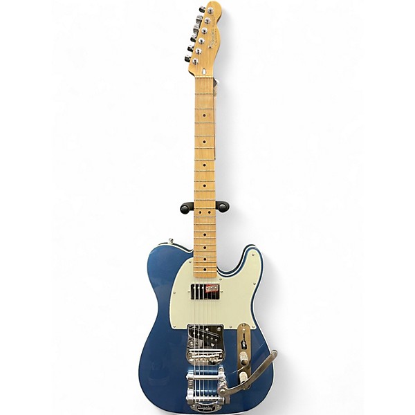 Used Partscaster Telecaster Metallic Blue Solid Body Electric Guitar
