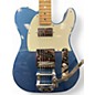Used Partscaster Telecaster Metallic Blue Solid Body Electric Guitar