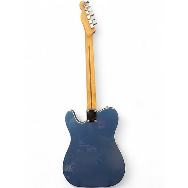 Used Partscaster Telecaster Metallic Blue Solid Body Electric Guitar