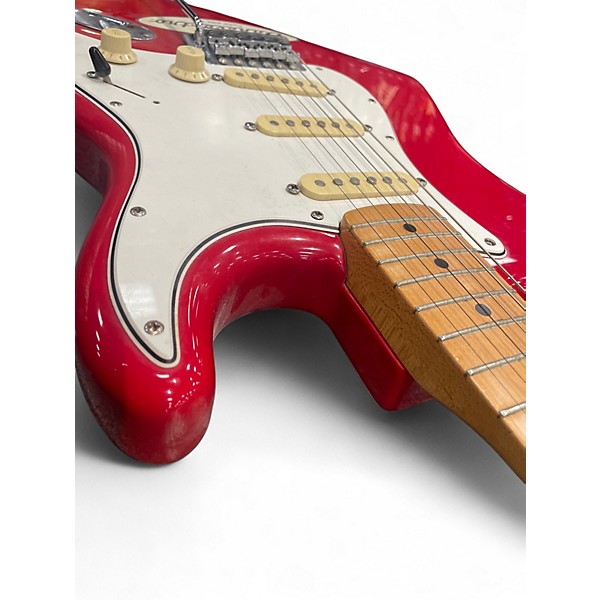 Used 1994 Fender Squier series Stratocaster Red Solid Body Electric Guitar