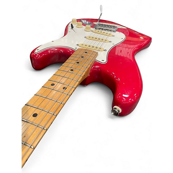 Used 1994 Fender Squier series Stratocaster Red Solid Body Electric Guitar