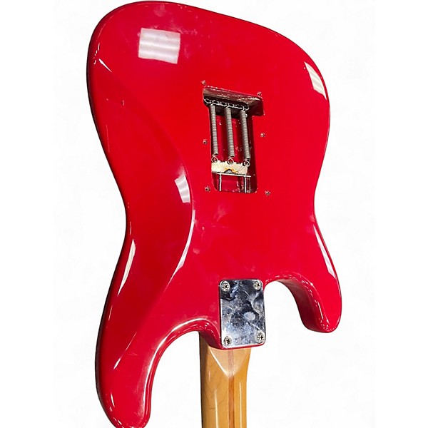 Used 1994 Fender Squier series Stratocaster Red Solid Body Electric Guitar