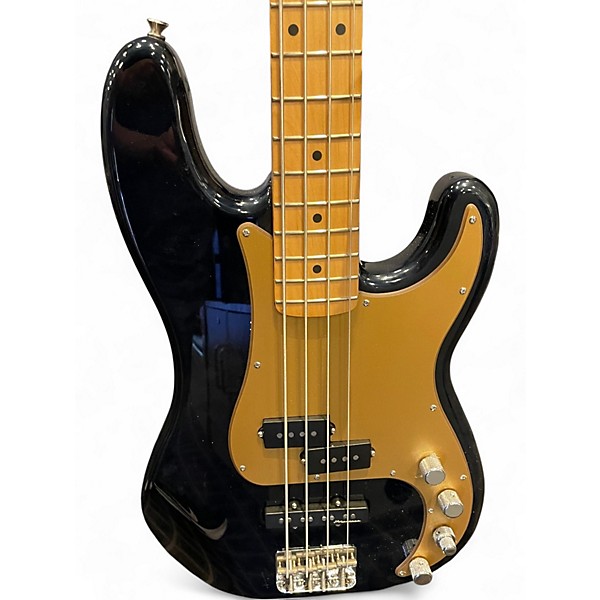 Used Fender DELUXE PERCISION BASS SPECIAL BLACK SPARKLE Electric Bass Guitar