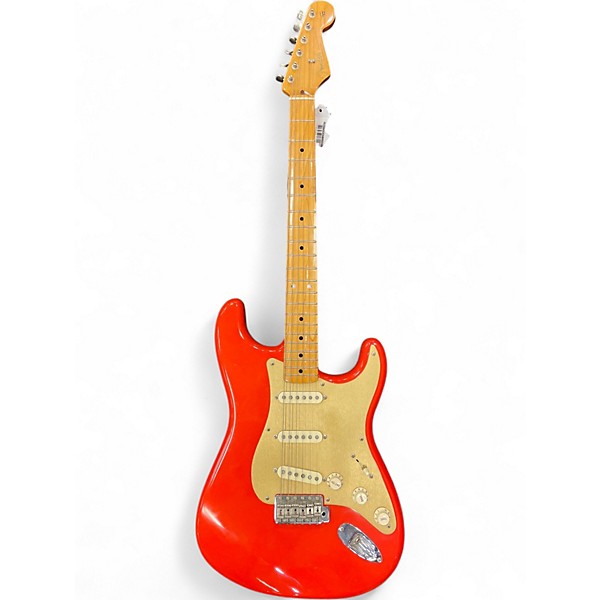 Used Fender Classic Series '50s Stratocaster Fiesta Red Solid Body Electric Guitar