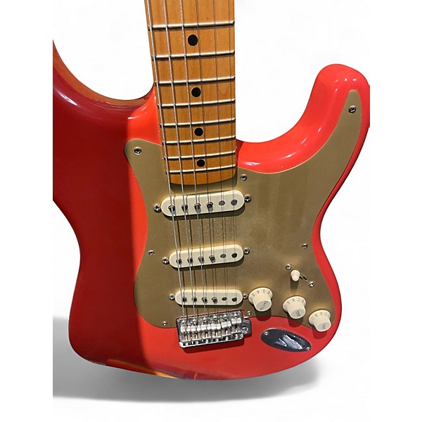 Used Fender Classic Series '50s Stratocaster Fiesta Red Solid Body Electric Guitar