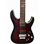 Used Schecter Guitar Research C1 Floyd Rose Platinum Crimson Red Trans Solid Body Electric Guitar