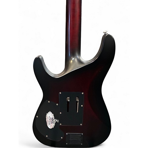 Used Schecter Guitar Research C1 Floyd Rose Platinum Crimson Red Trans Solid Body Electric Guitar