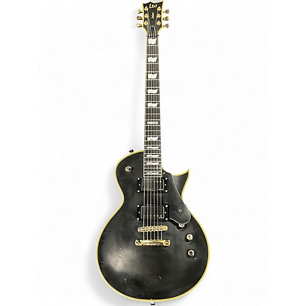 Used ESP LTD EC1000 Deluxe Satin Black Solid Body Electric Guitar