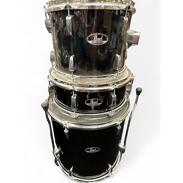 Used Pearl 5 Piece Roadshow Black Drum Kit