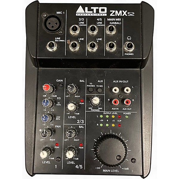 Used Alto ZMX52 5-Channel Unpowered Mixer