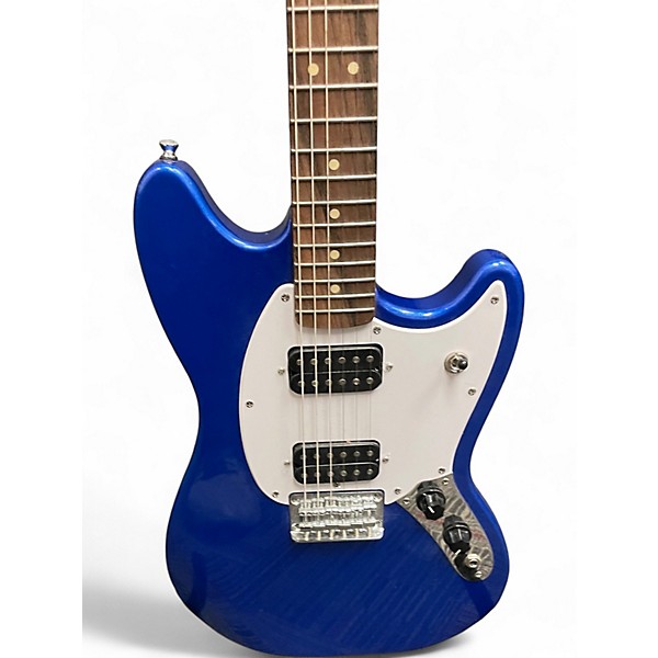 Used Squier Bullet Mustang HH Blue Solid Body Electric Guitar