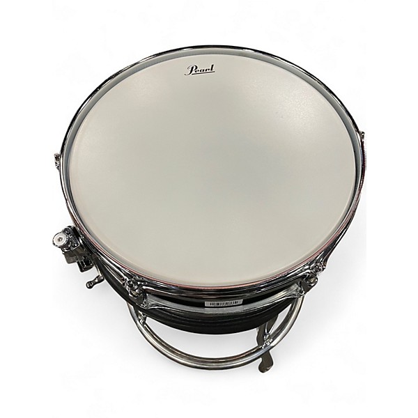 Used Pearl 13.25in WOOD SHELL Black Drum