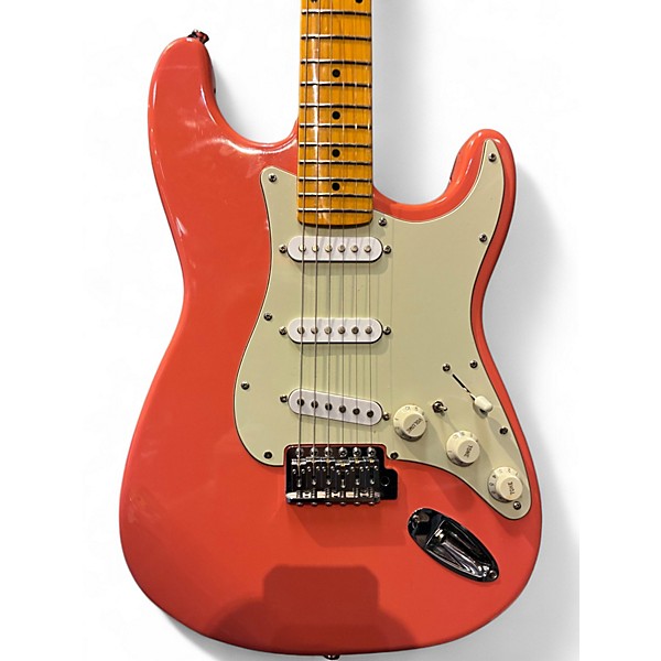 Used Haywire Strat-Style Custom Maple Coral Solid Body Electric Guitar