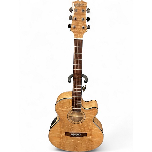 Used Mitchell MX430QAB Natural Acoustic Electric Guitar