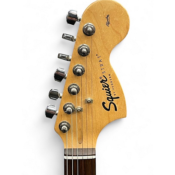 Used Squier Affinity Stratocaster Black Solid Body Electric Guitar