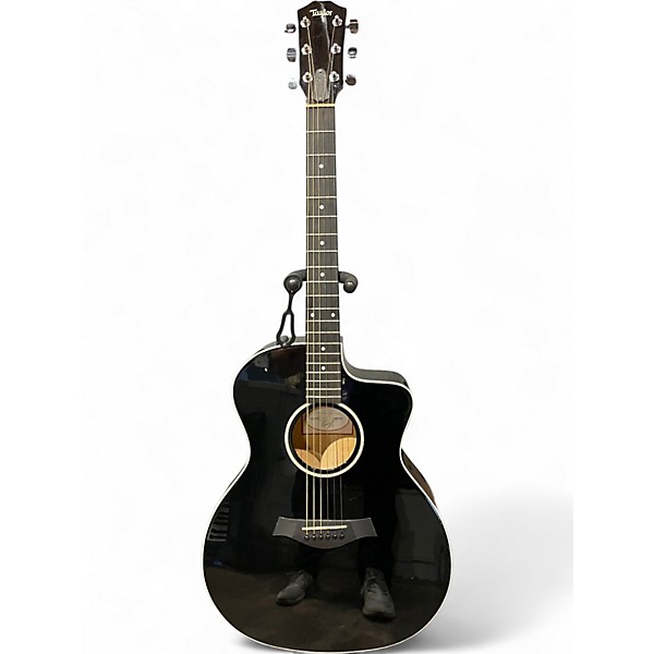 Used Taylor 214CE Black Acoustic Electric Guitar
