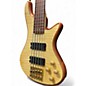 Used Schecter Guitar Research Stiletto Custom 5 String Natural Electric Bass Guitar