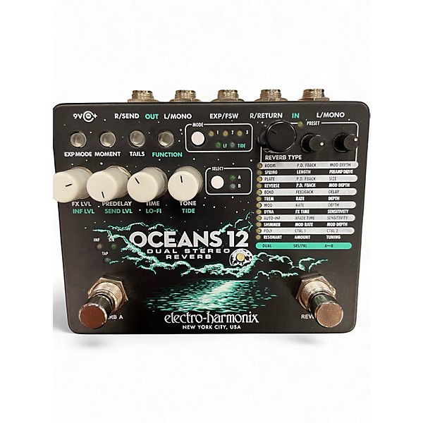Used Electro-Harmonix Oceans 12 Effect Pedal