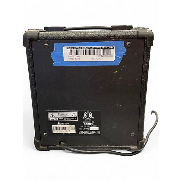 Used Ibanez IBZ10B 1X6.5 10W Bass Combo Amp
