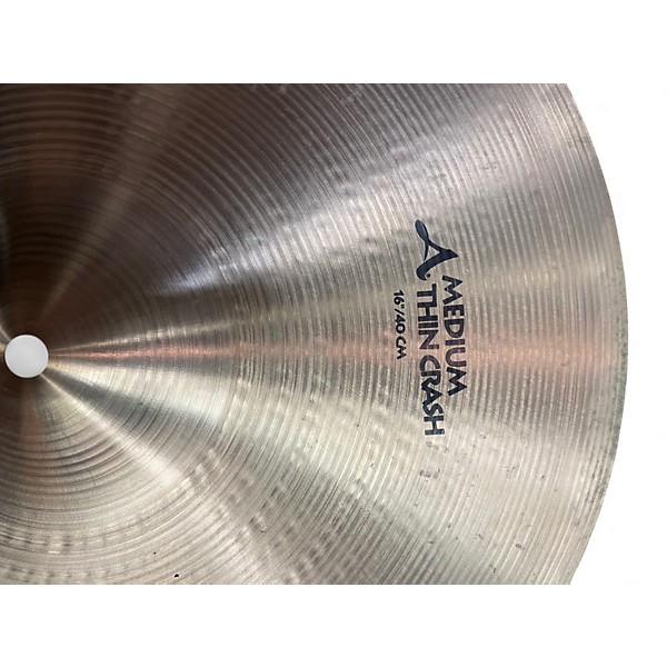 Used Zildjian 16in AVEDIS MEDIUM THIN CRASH Cymbal