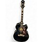 Used Epiphone EJ200SCE Black Acoustic Electric Guitar thumbnail