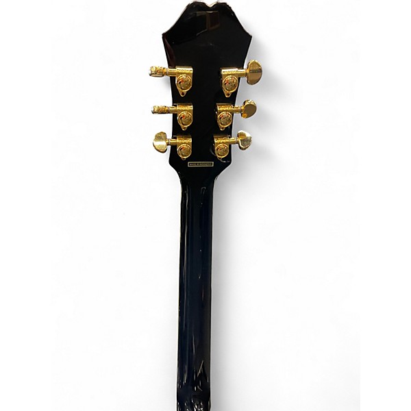 Used Epiphone EJ200SCE Black Acoustic Electric Guitar