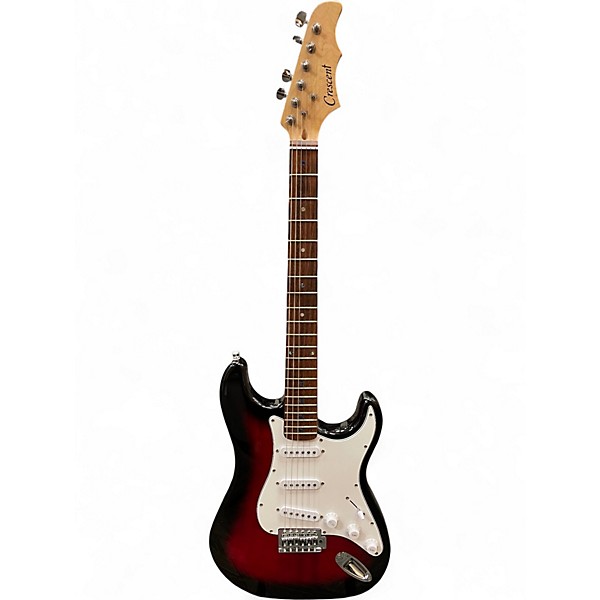 Used Cresent Guitars Strat style 2 Color Sunburst Solid Body Electric Guitar