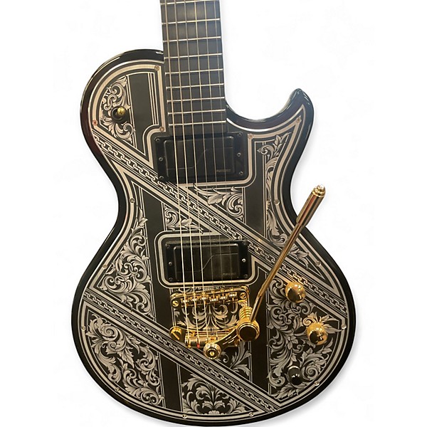 Used Schecter Guitar Research SOLO-II PRZYM PALLADIUM Custom Graphic Solid Body Electric Guitar