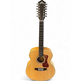 Used Guild F-2512E Natural 12 String Acoustic Electric Guitar