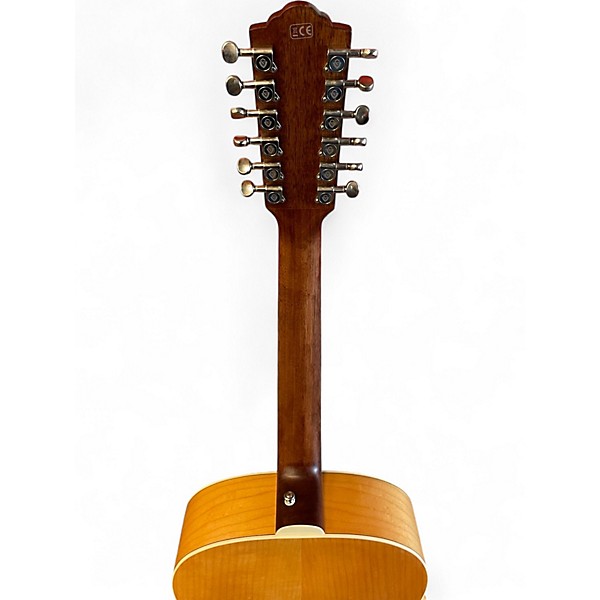 Used Guild F-2512E Natural 12 String Acoustic Electric Guitar
