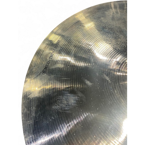 Used Wuhan Cymbals & Gongs 16in Med-thin crash Cymbal