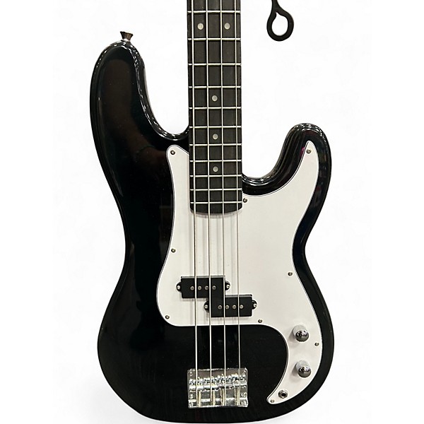 Used Donner Standard Series Black Electric Bass Guitar
