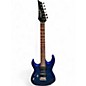 Used Ibanez GRX70QAL Left Handed Trans Blue Solid Body Electric Guitar thumbnail