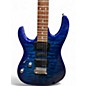 Used Ibanez GRX70QAL Left Handed Trans Blue Solid Body Electric Guitar