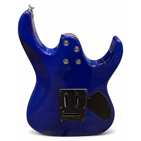Used Ibanez GRX70QAL Left Handed Trans Blue Solid Body Electric Guitar