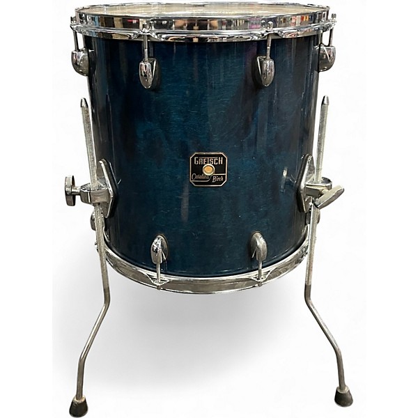 Used Gretsch Drums 14X14 Catalina Birch Floor Tom Blue Stain Drum