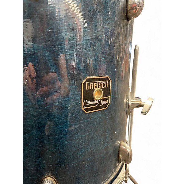Used Gretsch Drums 14X14 Catalina Birch Floor Tom Blue Stain Drum