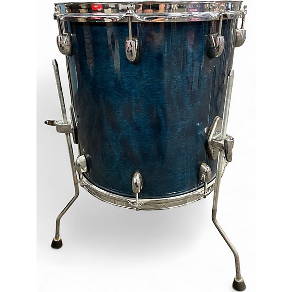 Used Gretsch Drums 14X14 Catalina Birch Floor Tom Blue Stain Drum