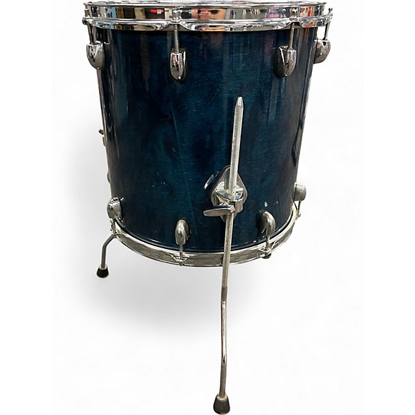 Used Gretsch Drums 14X14 Catalina Birch Floor Tom Blue Stain Drum