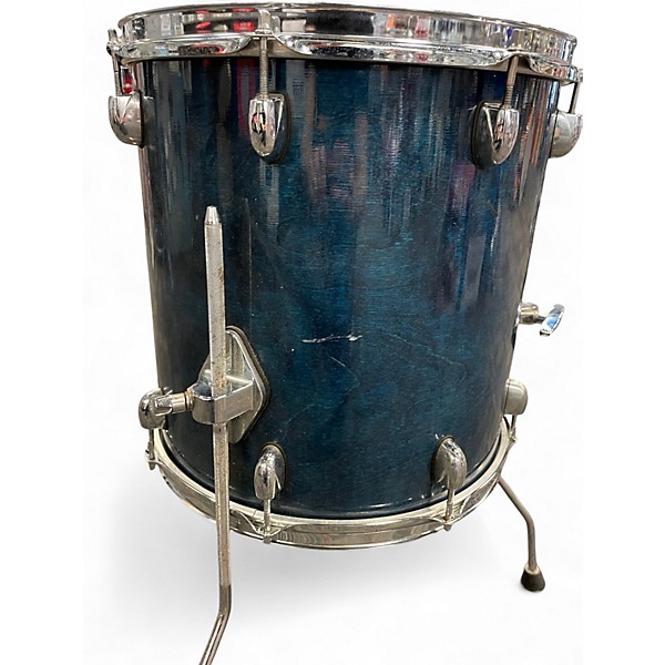 Used Gretsch Drums 14X14 Catalina Birch Floor Tom Blue Stain Drum