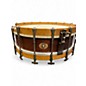 Vintage 1920s Ludwig 14X4.5 Thumb-Rod Snare No. 37 Natural Drum thumbnail