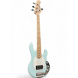 Used Sterling by Music Man Short Scale Stingray Daphne Blue Electric Bass Guitar