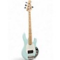 Used Sterling by Music Man Short Scale Stingray Daphne Blue Electric Bass Guitar thumbnail